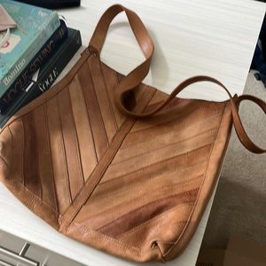 Magnolia leather large cross body bag